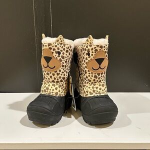 Cat & Jack  Kids' Leopard Print Winter Boots